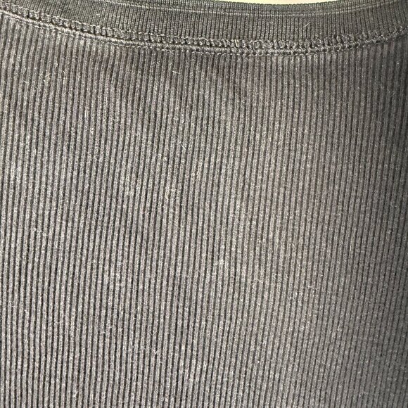 Lauren Ralph Lauren Black Rib 100% Cotton Long Sleeve Shirt w/ Should Pocket XL - Picture 3 of 11